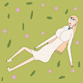 Scarlett Relaxing In The Nature (White Dress) by DanvilleChronicles