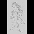 Front sketch line art by kitsuneismything