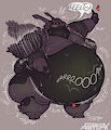 Motoko's Weight Gain REMASTERED [3/5] by aFurreak