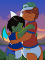 Huggles'n Snuggles! by 6SpaceTime1Dragon7