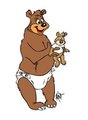 Junior Bear by vawlkee