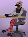 Comfy coding | ArtFight by JMLuxro