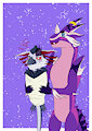Mylo and Drakula by LonelySnakeTH