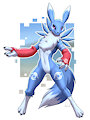 [G] Renamon Sapphire by MykeGreywolf