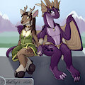 totally platonic hand holding by Spe