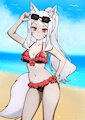Shiro Swimsuit Pinup! (Commission) by LemLim22