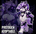 [ADOPTABLE] / Lupina Quartz Protogen