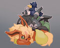 A pile of pokemon love by claragonza3
