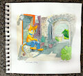 Watercolor Journey: Dahan in Vernazza (7/20) by pandapaco