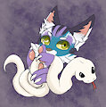 Cat and Snake [AF] by RazzleTheRed