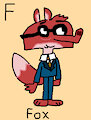 Fox Guy (Scaredy Squirrel) in AngesSZ's Animal Alphabet Cards by NickJrBunniesFan