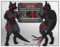 Reference Sheet: Essential | Crimson Drider by WolfyWetFurr
