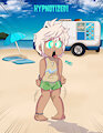 Liam - Pampered on the Beach (Commission) by EmperorCharmy