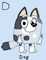 Muffin Heeler in AngesSZ's Animal Alphabet Cards