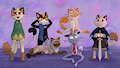 Meowth Mass Attack - Esme, Tory, Jade, Merrin, Peanut, Merlin