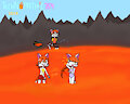 "Beach" in a volcano by Netherkitty