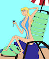 Regina Relaxing In The Beach by DanvilleChronicles