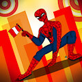 Un fan art que hice de spider-man para las fiestas patrias. by jayritus