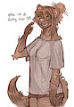 my new fursona! by foukey