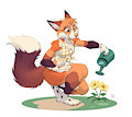 Flower Fox by UrbanSaint