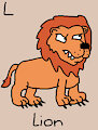 Lion (The Simpsons) in AngesSZ's Animal Alphabet Cards