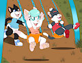 Swing Set Kitties -By NazzNikoNanuke- by DanielMania123