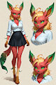 Bee-T the Leafeon by scorpianpp