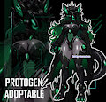 [ADOPTABLE] / Emerald Diva Protogen by Serandres