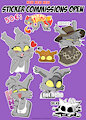 New commission tier: STICKERS by Kagemusha