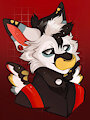 Red Grid Vibe &ndash; Badge Art