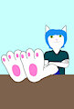 Jack's feet on the table by TheFurryTree