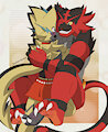 Incineroar hugs Zeraora