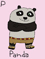 Po the Panda in AngesSZ's Animal Alphabet Cards