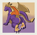 Charizard x Spyro fusion