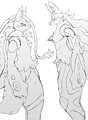 Sketch 618 - Mega Lucario by WinickLim