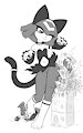 Sekhmet's hip bump by AlloyRabbit