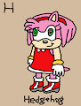Amy Rose in AngesSZ's Animal Alphabet Cards