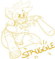Struggle Amu Cosplay Sketch