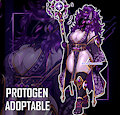 [ADOPTABLE] / Arcane Maiden Protogen by Serandres