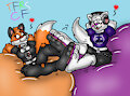 Footsies on Balloons by TheRedSkunk