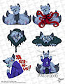 Fuze stickers (Commission) by masterzoroark666