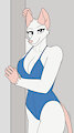 Charlotte Blue One Piece by DeskManiac