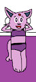Anthro Espeon Girl About To Take A Nap