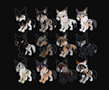 OPEN WOLF ADOPTABLE CHIBIS