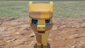My OC's muddy face (Blender) by Mkgoro112