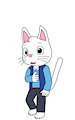 (My OC) Kohaku the White Cat by Bali0004