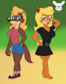 Persephone and Tawna Swap Outfits by KendraEevee