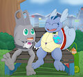[Old] [Commission] Barefoot friends by valedraws