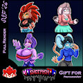 Sheepish Cast, Gift for ProtagonArt by SinisterSlyFox