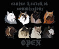 OPEN HEADSHOT COMMISSIONS by somnoire